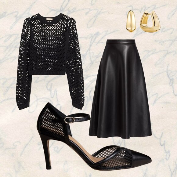 The Finn d'Orsay Mesh Pump Shoe - Picture 4 of 8